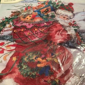 Santa carrying toys bag 100% all weather polyester new package printed in USA